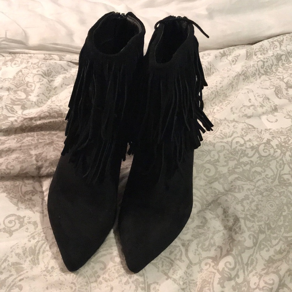 Fringe Ankle Booties